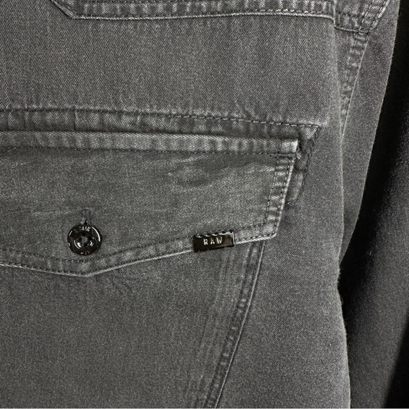 G Star Raw Marine Slim Shirt in Washed Black L - Picture 8 of 11